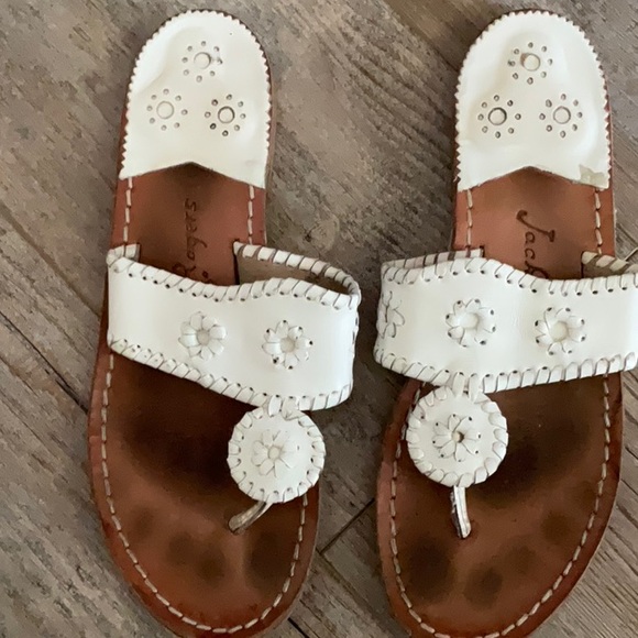 Jack Rogers Women's White Sandals - Picture 2 of 4